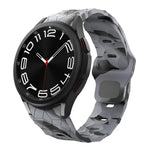 Kalebol サッカーパターン リバースバックル シリコンストラップ、Samsung Galaxy Watch 4 / 5 / 6 用