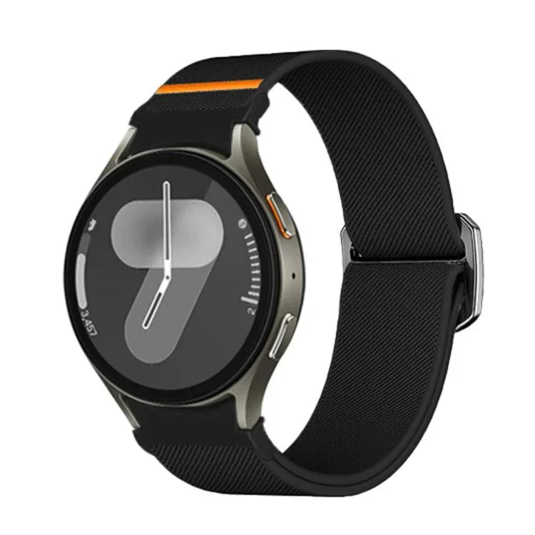 Kalebol ボタン伸縮ナイロンウォッチバンド、Samsung Galaxy Watch 5 Pro / 6 / 7 用