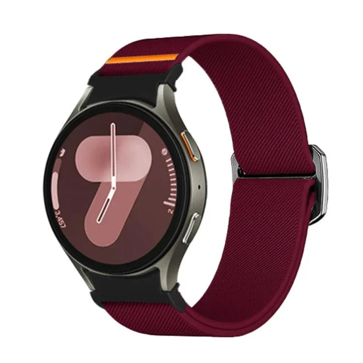 Kalebol ボタン伸縮ナイロンウォッチバンド、Samsung Galaxy Watch 5 Pro / 6 / 7 用