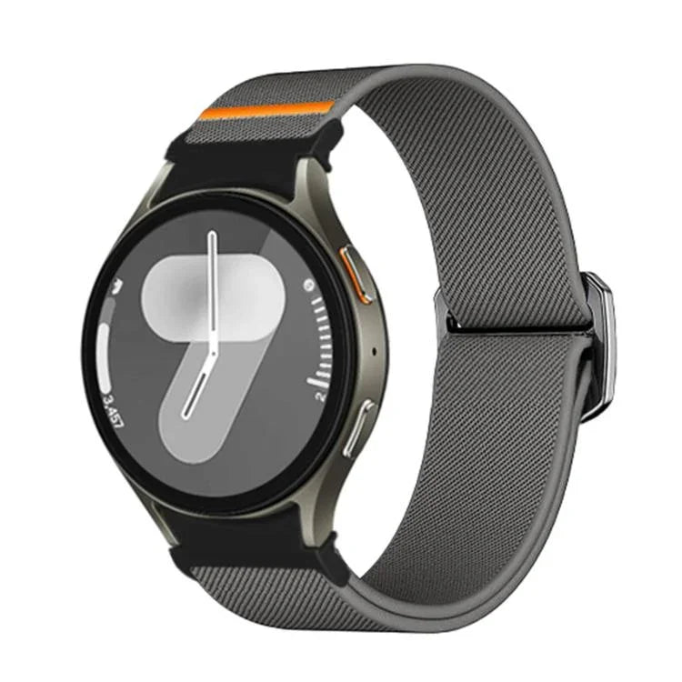 Kalebol ボタン伸縮ナイロンウォッチバンド、Samsung Galaxy Watch 5 Pro / 6 / 7 用