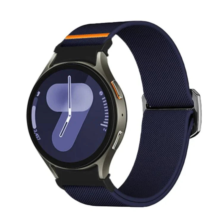 Kalebol ボタン伸縮ナイロンウォッチバンド、Samsung Galaxy Watch 5 Pro / 6 / 7 用