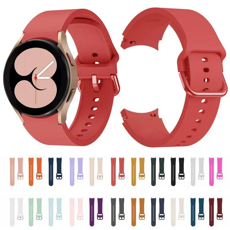Kalebol メタルピンバックル シリコンウォッチバンド、Samsung Galaxy Watch 7 / 6 / 5 / 4 用