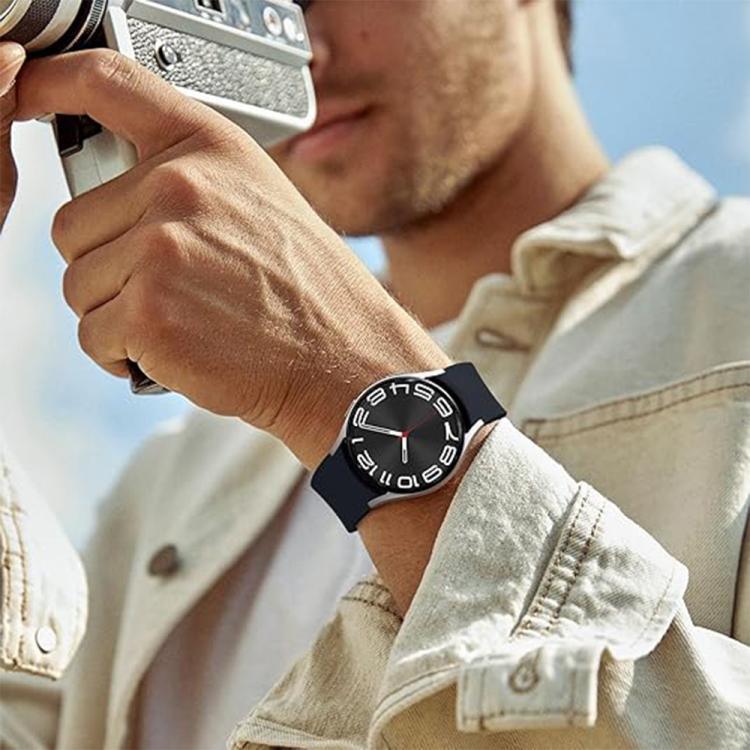 Kalebol メタルピンバックル シリコンウォッチバンド、Samsung Galaxy Watch 7 / 6 / 5 / 4 用
