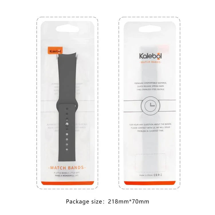 Kalebol リバースバックル シリコンウォッチバンド、Samsung Galaxy Watch 7 / 6 / 5 / 4 用