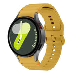 Kalebol ウェーブステッチ シリコンウォッチバンド、Samsung Galaxy Watch 7 / 6 / 5 / 4 用