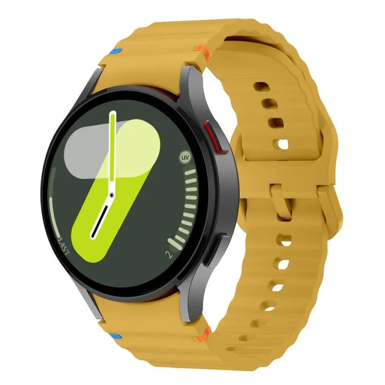 Kalebol ウェーブステッチ シリコンウォッチバンド、Samsung Galaxy Watch 7 / 6 / 5 / 4 用