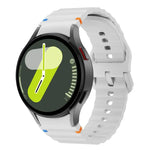Kalebol ウェーブステッチ シリコンウォッチバンド、Samsung Galaxy Watch 7 / 6 / 5 / 4 用