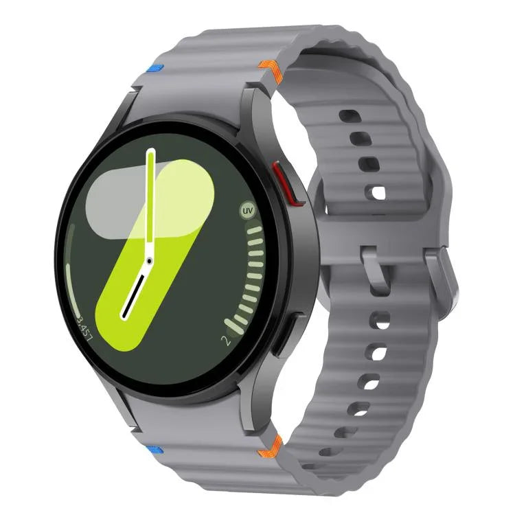 Kalebol ウェーブステッチ シリコンウォッチバンド、Samsung Galaxy Watch 7 / 6 / 5 / 4 用