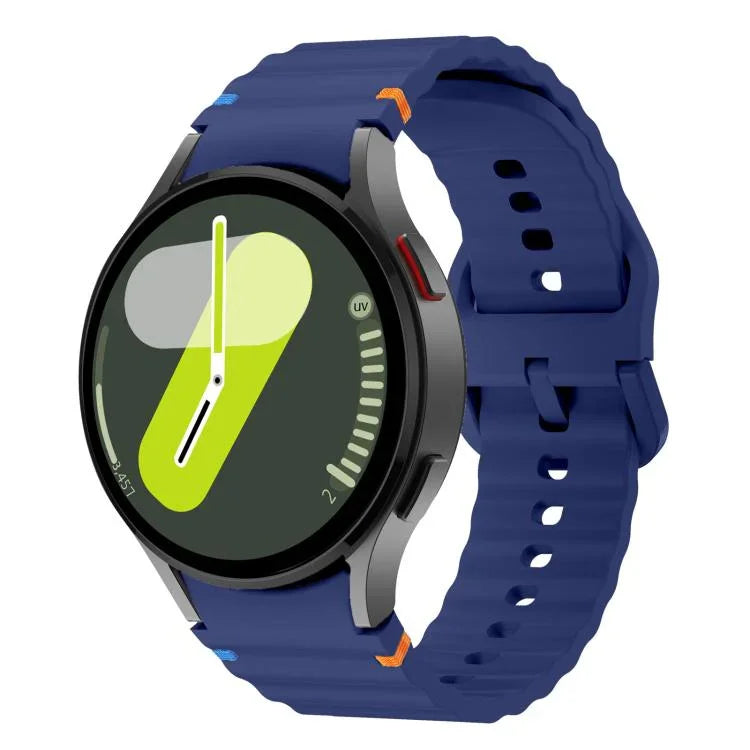 Kalebol ウェーブステッチ シリコンウォッチバンド、Samsung Galaxy Watch 7 / 6 / 5 / 4 用