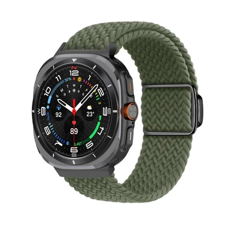 Kalebol 編みループマグネットブラックバックルウォッチバンド、Samsung Galaxy Watch Ultra 47mm / Ultra 2025 用