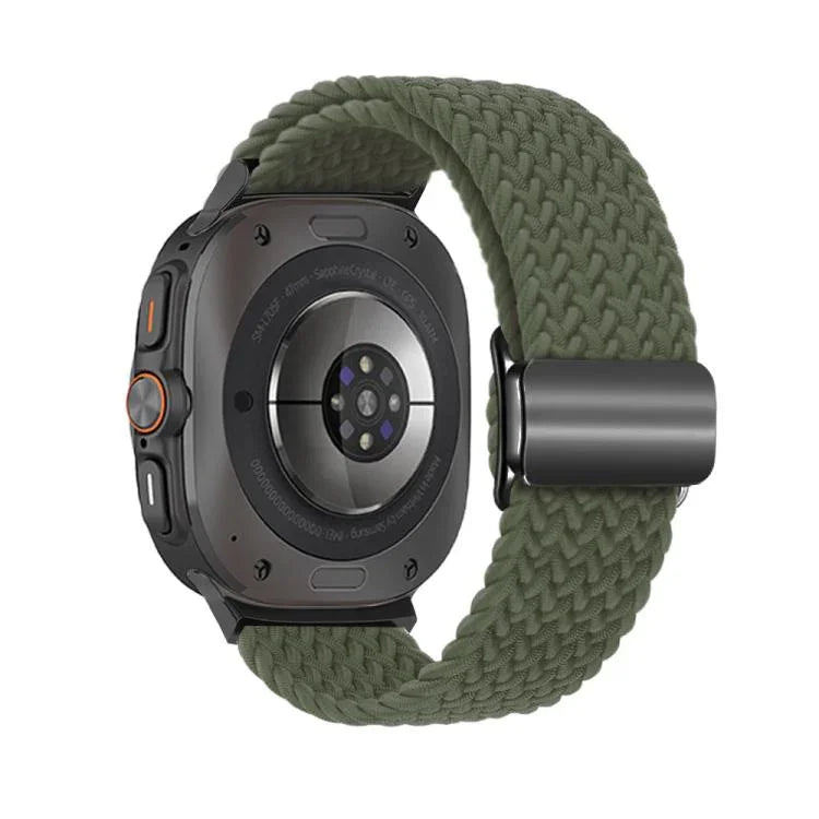 Kalebol 編みループマグネットブラックバックルウォッチバンド、Samsung Galaxy Watch Ultra 47mm / Ultra 2025 用