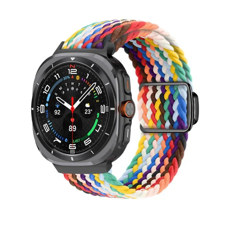 Kalebol 編みループマグネットブラックバックルウォッチバンド、Samsung Galaxy Watch Ultra 47mm / Ultra 2025 用