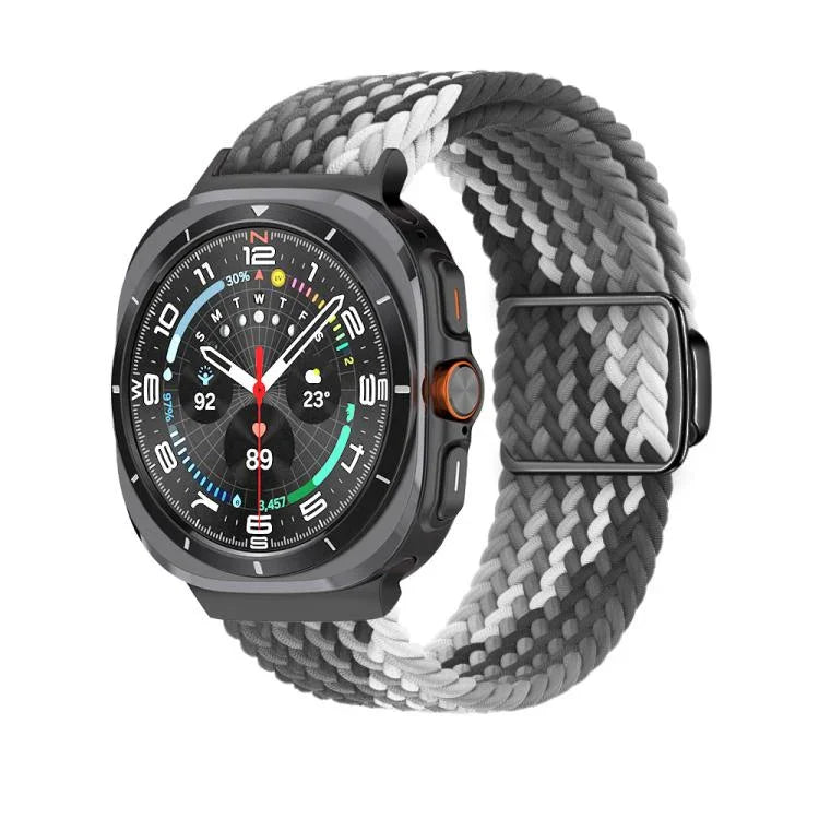 Kalebol 編みループマグネットブラックバックルウォッチバンド、Samsung Galaxy Watch Ultra 47mm / Ultra 2025 用
