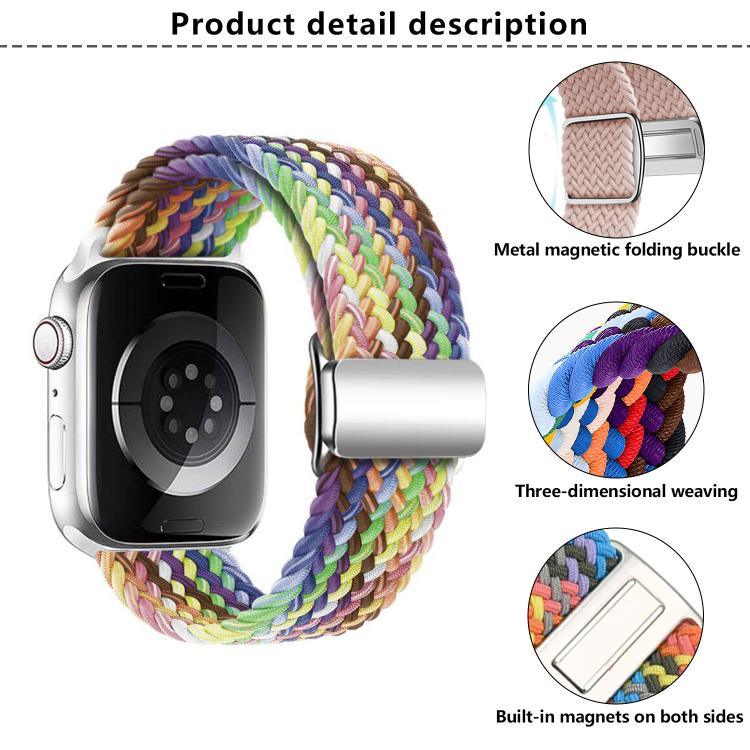 Kalebol ナイロンループ マグネットバックルウォッチバンド Apple Watch 46mm / 49mm / 45mm / 44mm用、Apple Watch 42mm / 41mm / 40mm / 38mm用