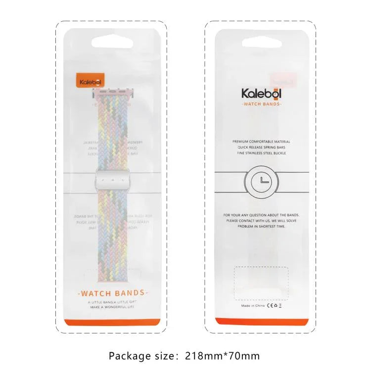Kalebol ナイロンループ マグネットバックルウォッチバンド Apple Watch 46mm / 49mm / 45mm / 44mm用、Apple Watch 42mm / 41mm / 40mm / 38mm用
