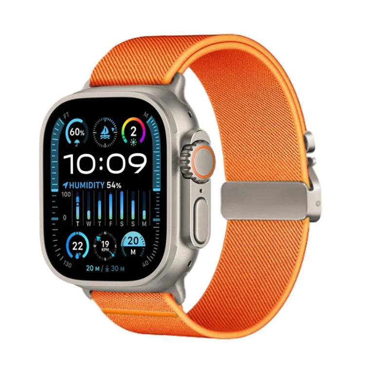 Kalebol パラシュートバックル 弾性ナイロンウォッチバンド Apple Watch 46mm / 49mm / 45mm / 44mm用、Apple Watch 42mm / 41mm / 40mm / 38mm用