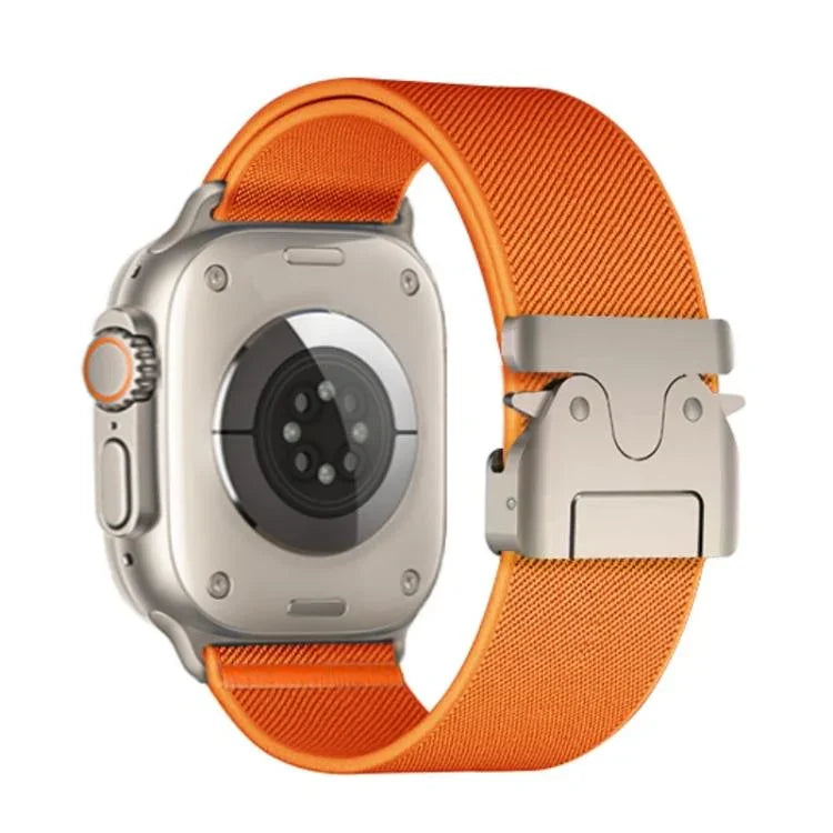 Kalebol パラシュートバックル 弾性ナイロンウォッチバンド Apple Watch 46mm / 49mm / 45mm / 44mm用、Apple Watch 42mm / 41mm / 40mm / 38mm用