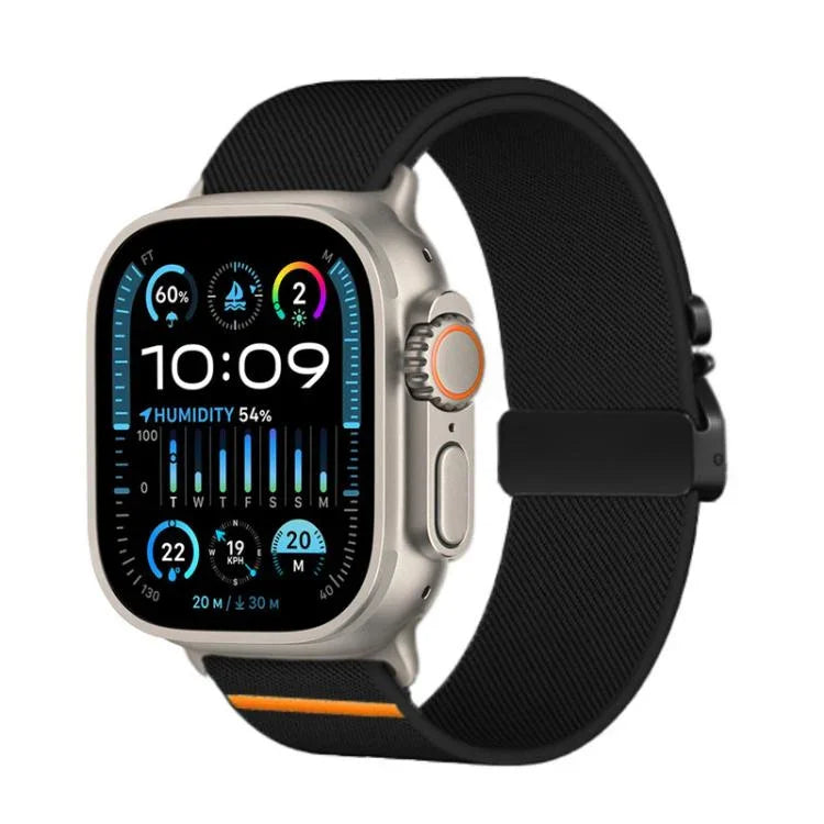 Kalebol パラシュートバックル 弾性ナイロンウォッチバンド Apple Watch 46mm / 49mm / 45mm / 44mm用、Apple Watch 42mm / 41mm / 40mm / 38mm用