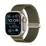 Kalebol パラシュートバックル 弾性ナイロンウォッチバンド Apple Watch 46mm / 49mm / 45mm / 44mm用、Apple Watch 42mm / 41mm / 40mm / 38mm用