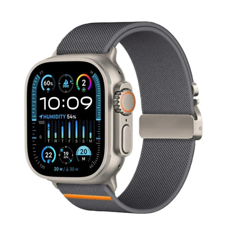 Kalebol パラシュートバックル 弾性ナイロンウォッチバンド Apple Watch 46mm / 49mm / 45mm / 44mm用、Apple Watch 42mm / 41mm / 40mm / 38mm用