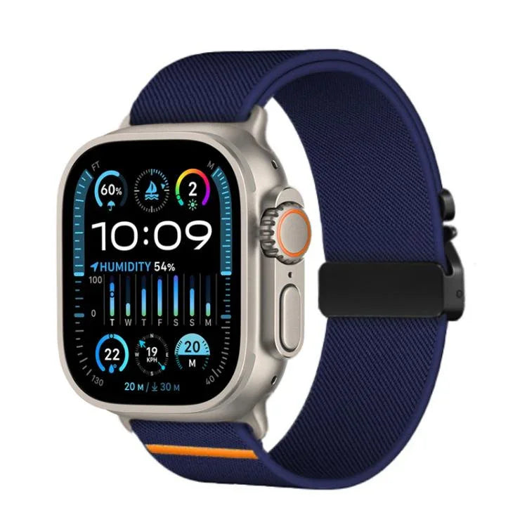 Kalebol パラシュートバックル 弾性ナイロンウォッチバンド Apple Watch 46mm / 49mm / 45mm / 44mm用、Apple Watch 42mm / 41mm / 40mm / 38mm用