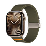 Kalebol パラシュートバックル 弾性ナイロンウォッチバンド Apple Watch 46mm / 49mm / 45mm / 44mm用、Apple Watch 42mm / 41mm / 40mm / 38mm用