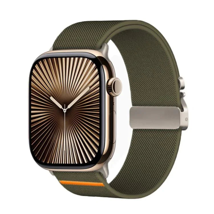 Kalebol パラシュートバックル 弾性ナイロンウォッチバンド Apple Watch 46mm / 49mm / 45mm / 44mm用、Apple Watch 42mm / 41mm / 40mm / 38mm用