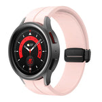 Kalebol 凹型折りたたみマグネットバックルシリコンストラップ、Samsung Galaxy Watch7 / 6 / 5 用