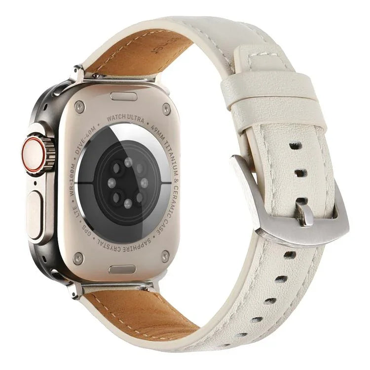 Kalebol 無地本革ウォッチバンド Apple Watch 46mm / 49mm / 45mm / 44mm用、Apple Watch 42mm / 41mm / 40mm / 38mm用