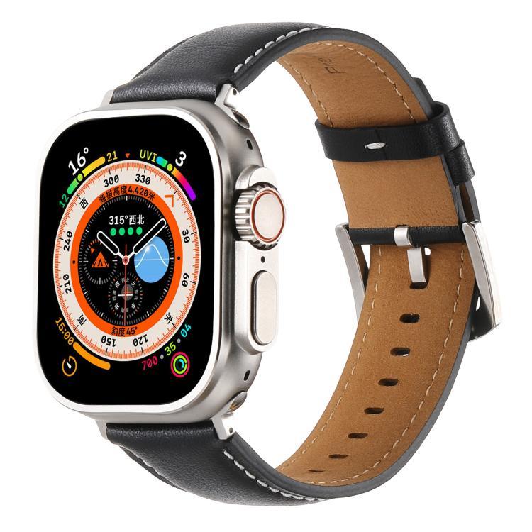 Kalebol 無地本革ウォッチバンド Apple Watch 46mm / 49mm / 45mm / 44mm用、Apple Watch 42mm / 41mm / 40mm / 38mm用