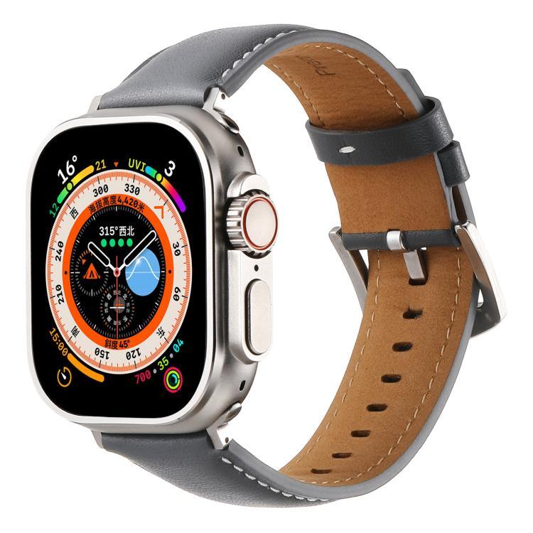 Kalebol 無地本革ウォッチバンド Apple Watch 46mm / 49mm / 45mm / 44mm用、Apple Watch 42mm / 41mm / 40mm / 38mm用