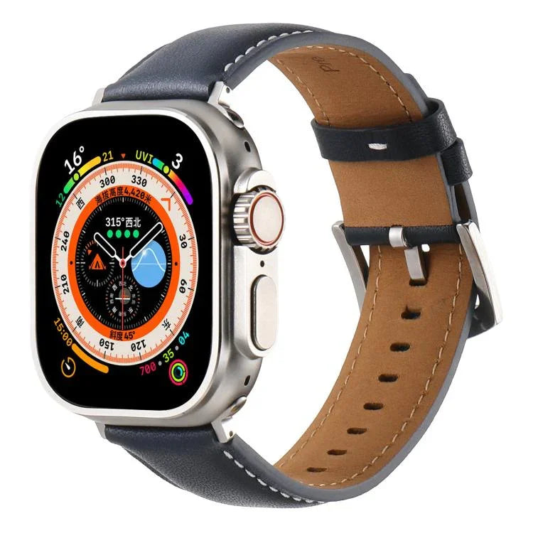 Kalebol 無地本革ウォッチバンド Apple Watch 46mm / 49mm / 45mm / 44mm用、Apple Watch 42mm / 41mm / 40mm / 38mm用
