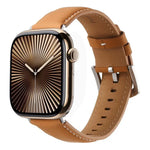 Kalebol 無地本革ウォッチバンド Apple Watch 46mm / 49mm / 45mm / 44mm用、Apple Watch 42mm / 41mm / 40mm / 38mm用