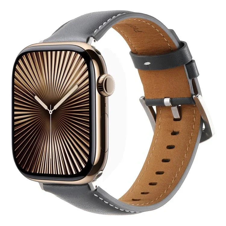 Kalebol 無地本革ウォッチバンド Apple Watch 46mm / 49mm / 45mm / 44mm用、Apple Watch 42mm / 41mm / 40mm / 38mm用