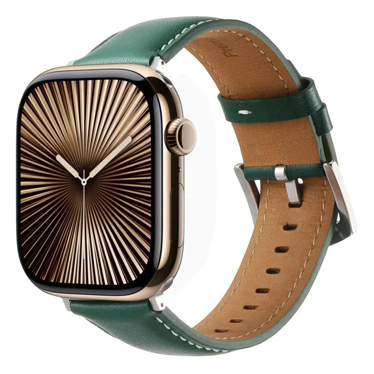 Kalebol 無地本革ウォッチバンド Apple Watch 46mm / 49mm / 45mm / 44mm用、Apple Watch 42mm / 41mm / 40mm / 38mm用