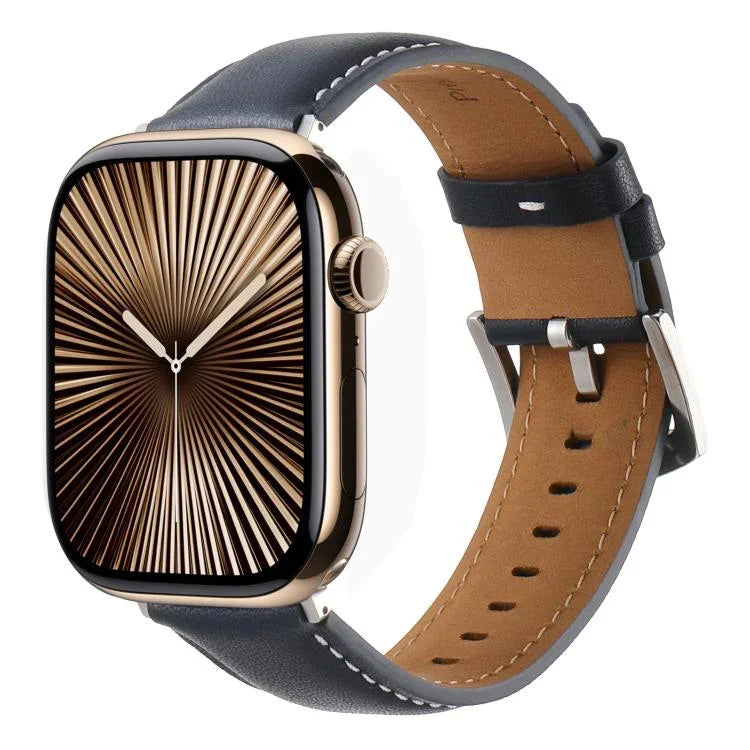 Kalebol 無地本革ウォッチバンド Apple Watch 46mm / 49mm / 45mm / 44mm用、Apple Watch 42mm / 41mm / 40mm / 38mm用