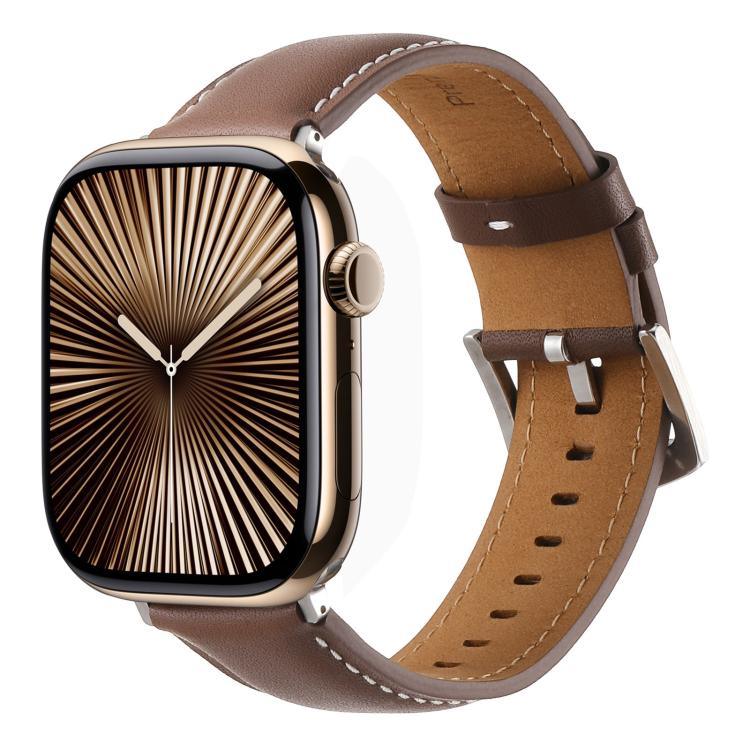 Kalebol 無地本革ウォッチバンド Apple Watch 46mm / 49mm / 45mm / 44mm用、Apple Watch 42mm / 41mm / 40mm / 38mm用