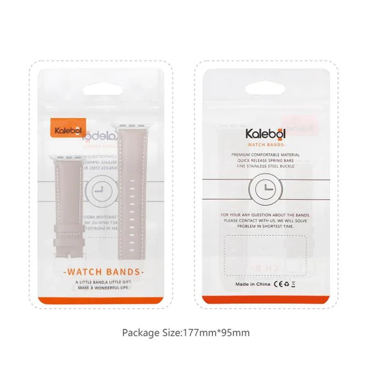 Kalebol 無地本革ウォッチバンド Apple Watch 46mm / 49mm / 45mm / 44mm用、Apple Watch 42mm / 41mm / 40mm / 38mm用