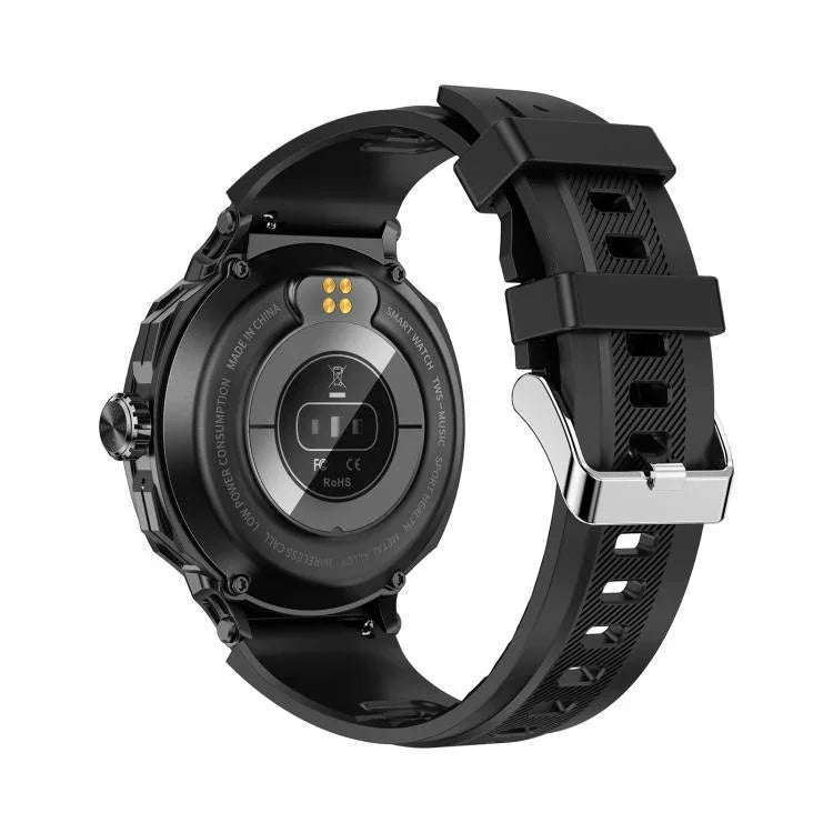D11 1.46インチ 2イン1 Bluetoothイヤホン スマートウォッチ、Bluetooth通話 / NFC / 心拍数対応、D11（ブラック）、D11（グリーン）