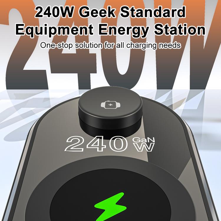 9-in-1 240W 多機能マルチポート充電ステーション アラーム機能付き 9-in-1 240W