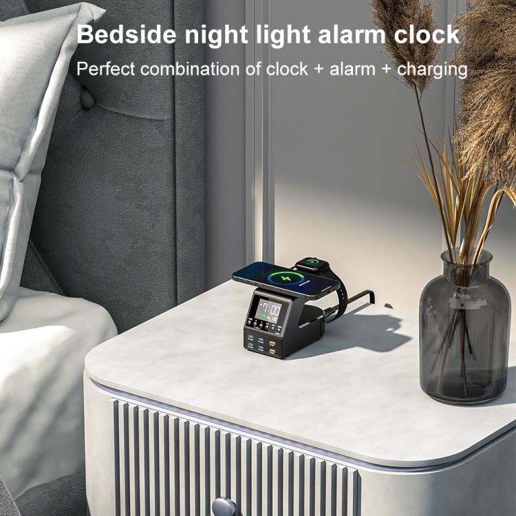 9-in-1 240W 多機能マルチポート充電ステーション アラーム機能付き 9-in-1 240W