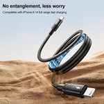 MOMAX DL57D Mag.Link 60W Type-Cから8ピン磁気編組高速充電データケーブル、長さ：1m