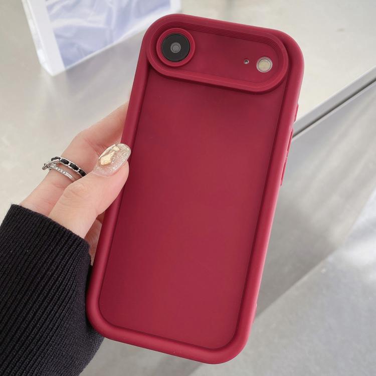 耐衝撃フレーム フロスト精密穴 TPU スマホケース、iPhone 17e / 16e 用、iPhone 17 Pro Max 用、iPhone 17 Pro 用、iPhone 17 用、iPhone Air 用、iPhone 16 Pro Max 用