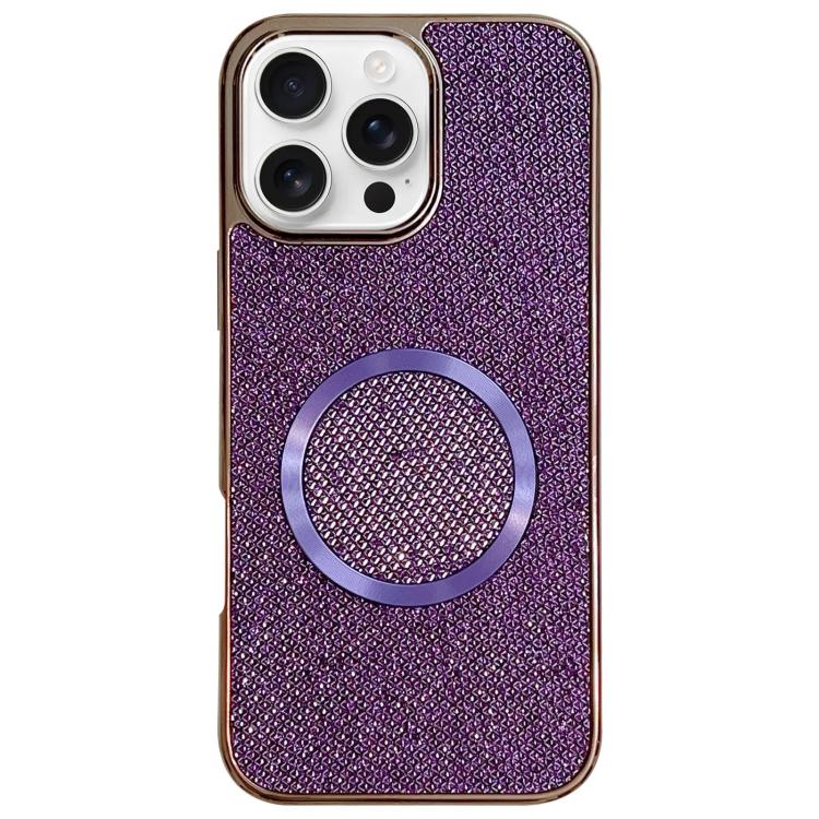 電気めっき PC グリッターグレイン MagSafe スマホケース、iPhone 17 Pro Max 用、iPhone 17 Pro 用、iPhone 16 Pro Max 用、iPhone 16 Pro 用、iPhone 16 Plus 用、iPhone 16 用、iPhone 15 Pro Max 用、iPhone 15 Pro 用