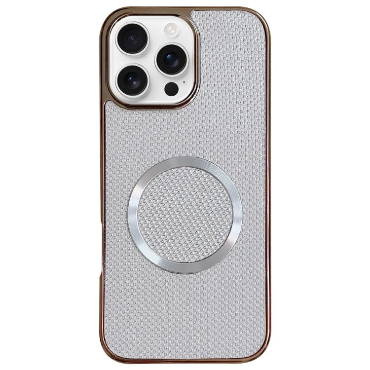 電気めっき PC グリッターグレイン MagSafe スマホケース、iPhone 17 Pro Max 用、iPhone 17 Pro 用、iPhone 16 Pro Max 用、iPhone 16 Pro 用、iPhone 16 Plus 用、iPhone 16 用、iPhone 15 Pro Max 用、iPhone 15 Pro 用