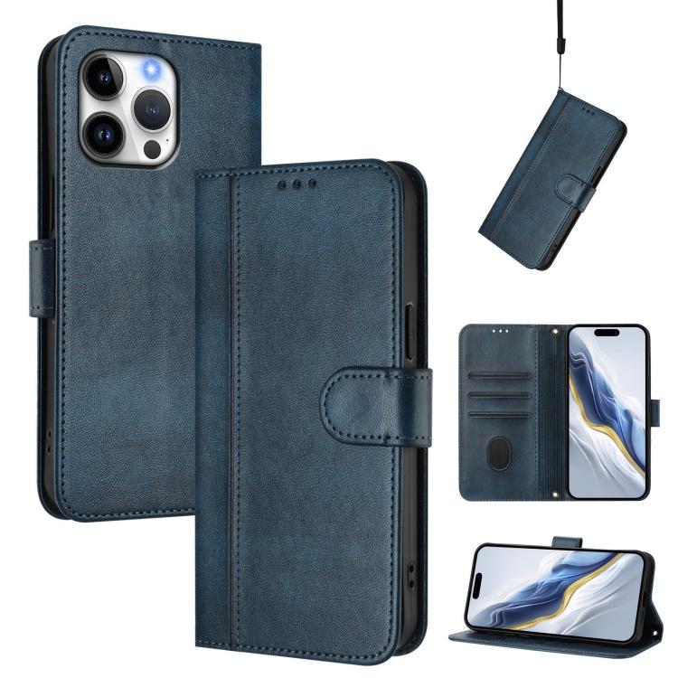 ラインスプライシングバックルレトロレザースマホケース、iPhone 16 Pro用、iPhone 16 Plus用、iPhone 16用、iPhone 15 Pro Max用、iPhone 15 Pro用、iPhone 15 Plus用