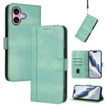 ラインスプライシングバックルレトロレザースマホケース、iPhone 16 Pro用、iPhone 16 Plus用、iPhone 16用、iPhone 15 Pro Max用、iPhone 15 Pro用、iPhone 15 Plus用