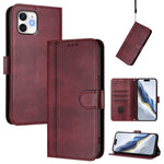 Line Splicing Buckle Retro Leather Phone Case, For iPhone 13 Pro Max, For iPhone 13 Pro, For iPhone 13 mini, For iPhone 12 / 12 Pro, For iPhone 12 Pro Max, For iPhone 12 mini