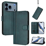 ラインスプライシングバックル レトロレザー スマホケース、iPhone 17e / 16e 用、iPhone 17 Pro Max 用、iPhone 17 Pro 用、iPhone 17 用、iPhone Air 用、iPhone 16 Pro Max 用