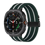 パラシュートバックルストライプナイロン伸縮編みウォッチバンド、Samsung Galaxy Watch Ultra 47mm / Ultra 2025 用
